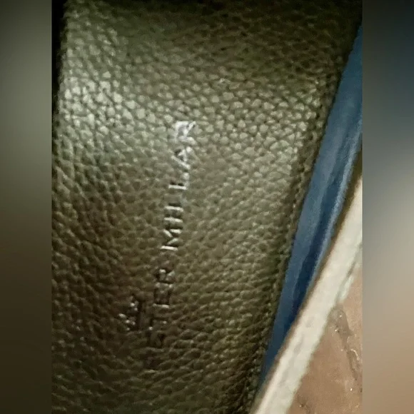 Peter Millar Leather Tartan Wool Driving Moc - Picture 4 of 4